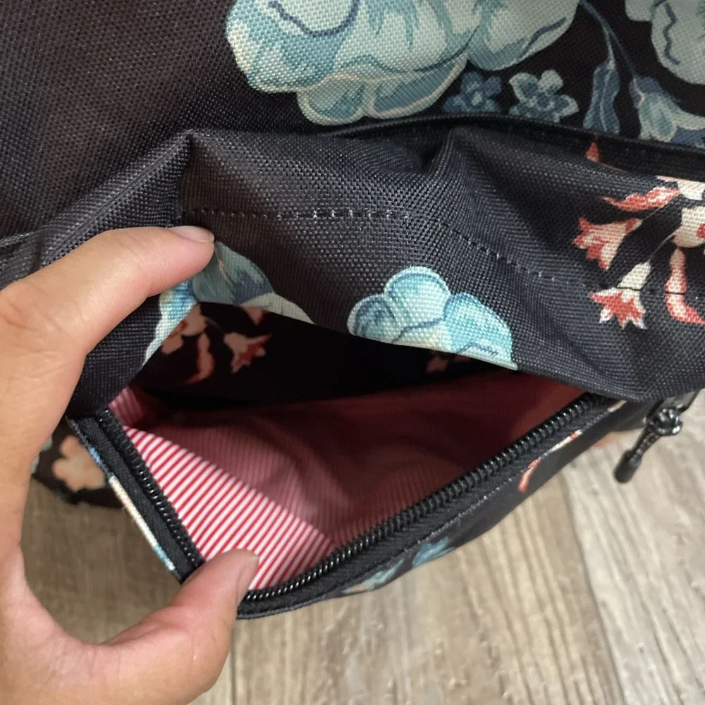 Herschel Floral Print Backpack One Compartment 12x18x4